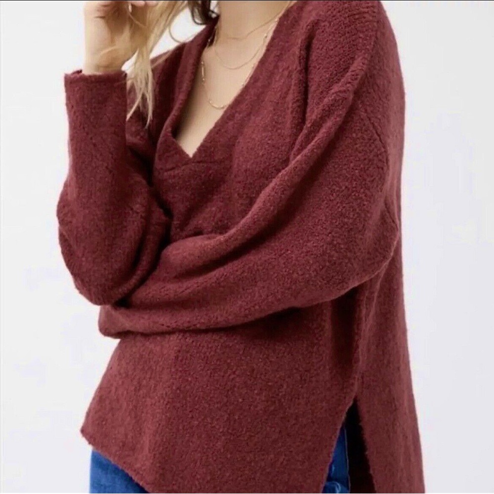 Urban Outfitters Rosie Cozy V Neck Sweater Women